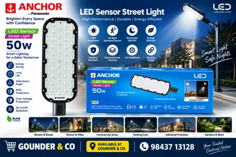 Anchor 50W LED Sensor Light